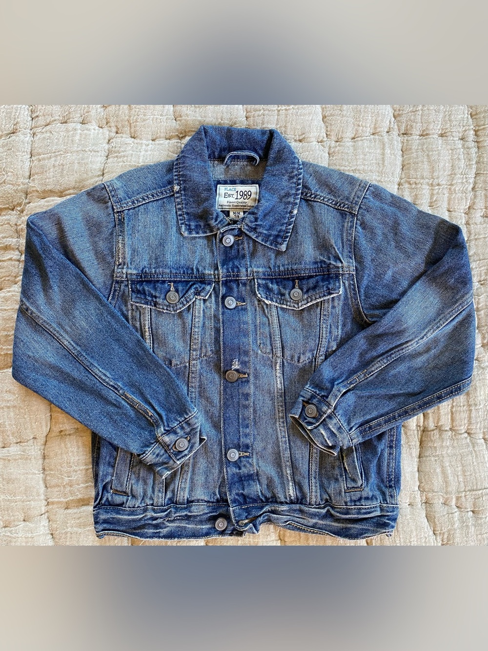 The Children’s Place Boys Denim Trucker Jacket Size 7/8